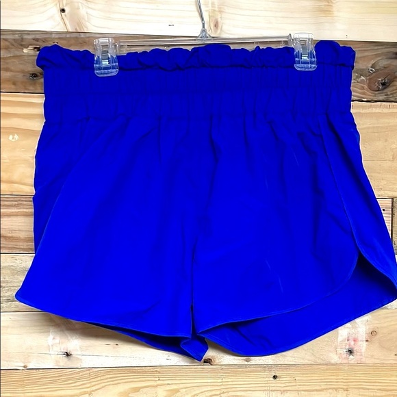 Zenana size XL Royal Blue Color Athletic Shorts Relaxed Fit with Built-in Panty - Picture 1 of 7